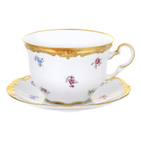 Набор для капучино 400мл на 1перс.2пред."Мейсенский цветок" Набор для капучино 400мл на 1перс.2пред."Мейсенский цветок"