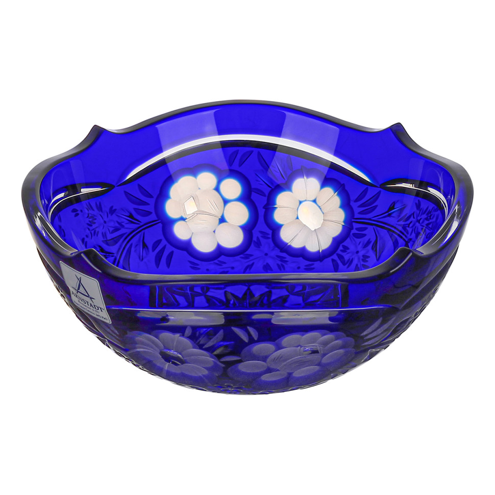 Ваза для конфет 16см."Natalie" синяя