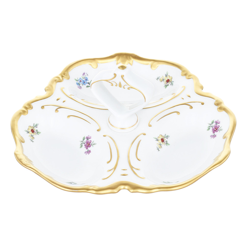 Менажница 19см."Мейсенский цветок"