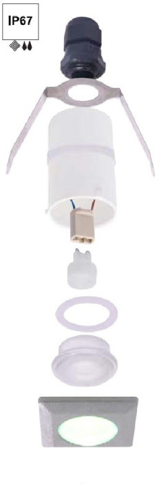 Встраиваемый светильник уличный Teresa 2L4.000.000.AXZ1L Fumagalli