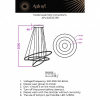 Подвесной светильник Monisia APL.020.03.138 Aployt Подвесной светильник Monisia APL.020.03.138 Aployt