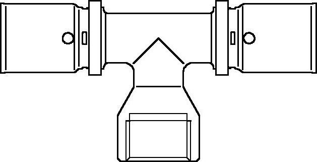 Тройник Oventrop Cofit P 16xRp1/2"x16