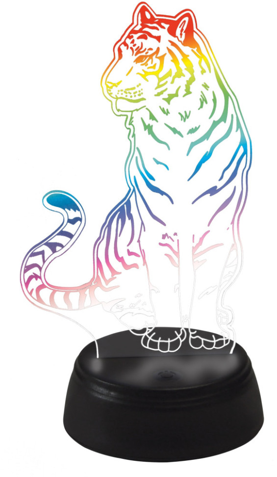 Световая фигура  ULI-M507 RGB/3AA TIGER/BLACK Uniel