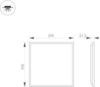 Светодиодная панель TITAN 038426(1) Arlight Светодиодная панель TITAN 038426(1) Arlight