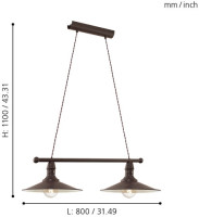 Подвесной светильник Stockbury 49457 Eglo