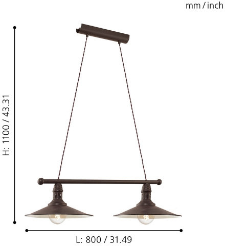 Подвесной светильник Stockbury 49457 Eglo