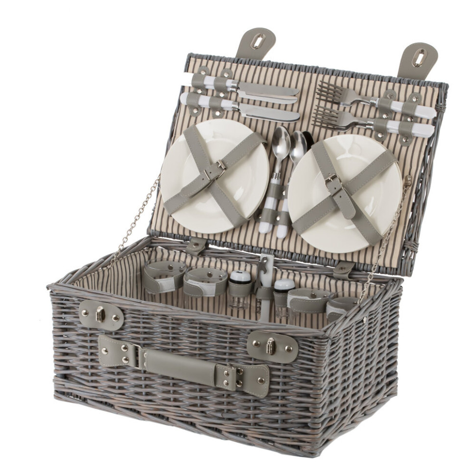 Корзина для пикника на 4 персоны, L45 W31 H20 см