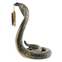 Фигурка декоративная с часами "Змея" (1хAA н/п), L23 W28 H36,5 см