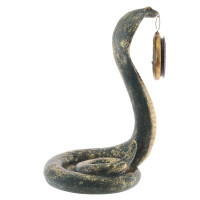 Фигурка декоративная с часами "Змея" (1хAA н/п), L23 W28 H36,5 см