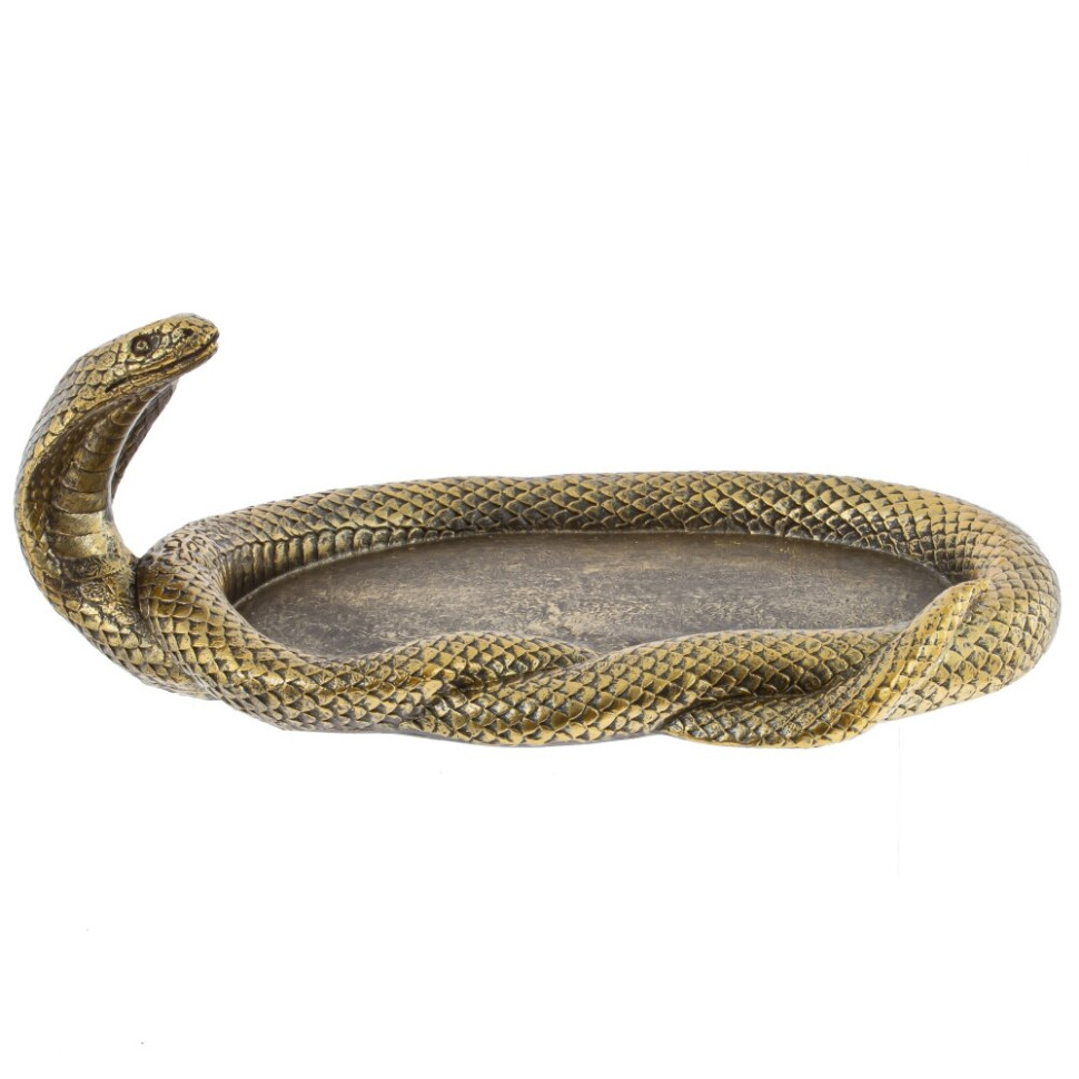 Декоративное блюдо   "Змея", L25 W15,5 H9 см, 3в.(цена за один вид)