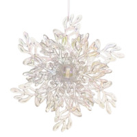 Украшение новогоднее "Снежинка", L11 W4,5 H12 см, 2в.