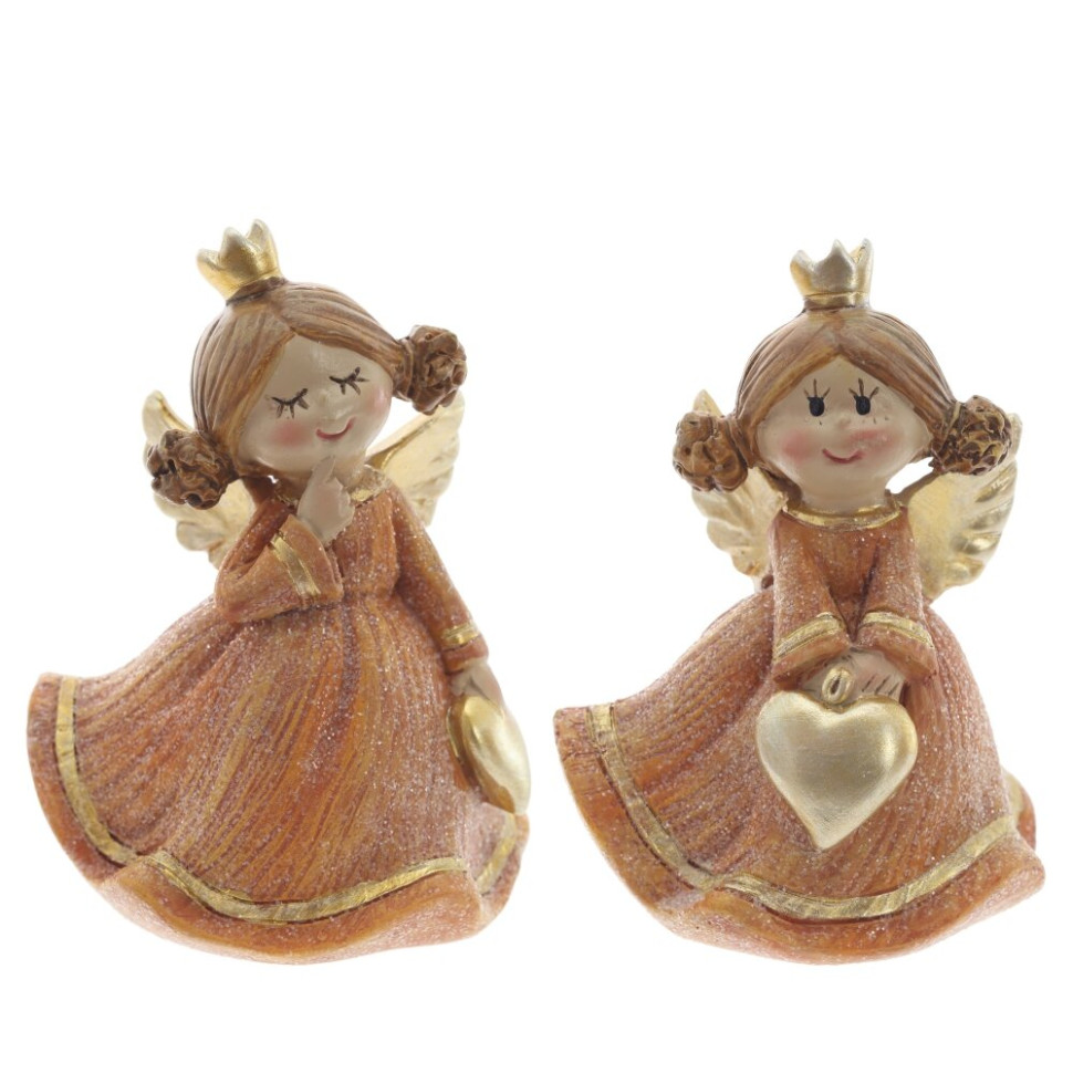 Фигурка декоративная "Ангел", L5 W4 H7,5 см, 2в.