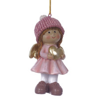 Фигурка декоративная подвесная "Ангел",  L4,5 W3,5 H10 см, 2в.