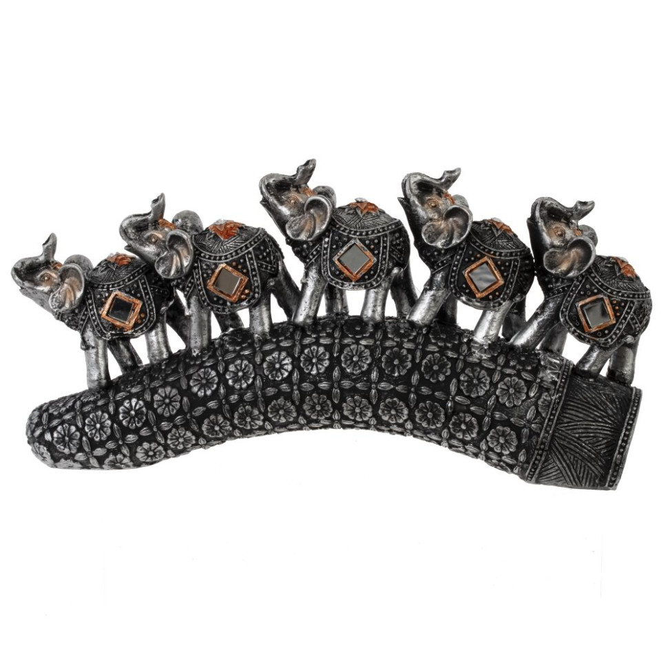 Фигурка декоративная "Слоны", L22 W5 H11 см