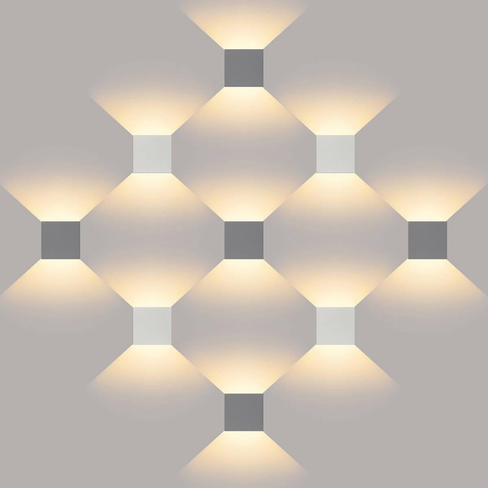 Уличный настенный светодиодный светильник Elektrostandard 1548 Techno LED Winner серый a038411