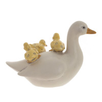 Фигурка декоративная "Утка с утятами", L20 W10 H15 см