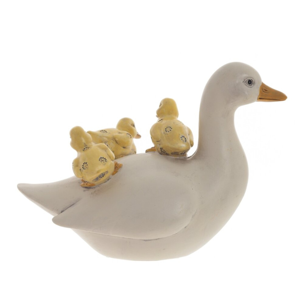 Фигурка декоративная "Утка с утятами", L20 W10 H15 см