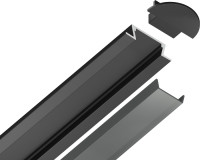 Профиль для светодиодной ленты Illumination GP1001BK/BK Ambrella