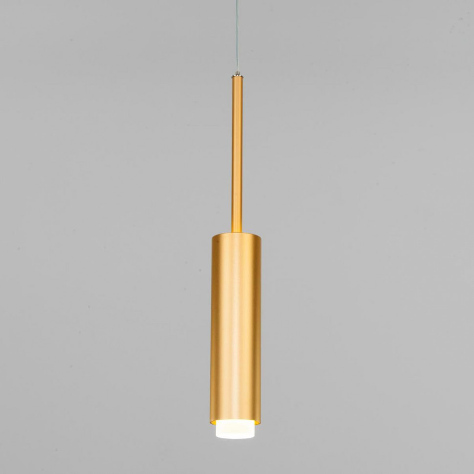 Подвесной светодиодный светильник Eurosvet Dante 50203/1 матовое золото