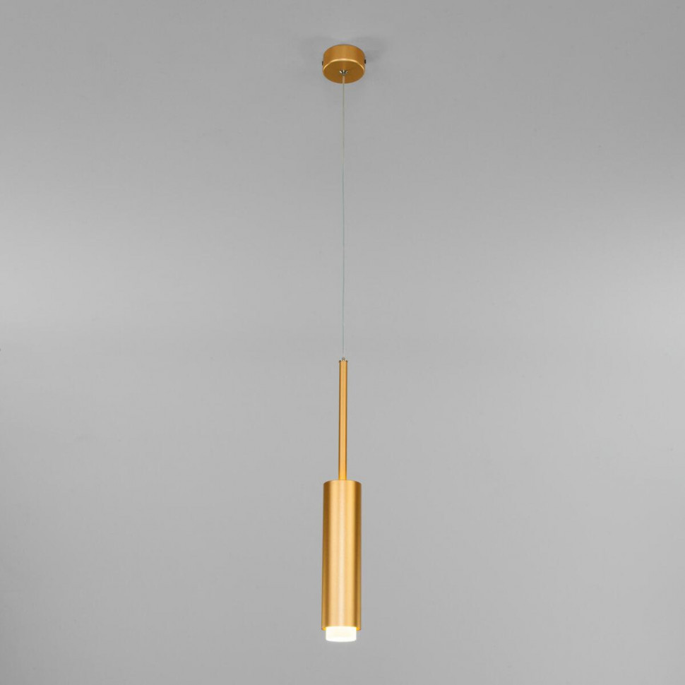 Подвесной светодиодный светильник Eurosvet Dante 50203/1 матовое золото