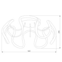 Потолочный светодиодный светильник Eurosvet Alstroemeria 90238/1 белый