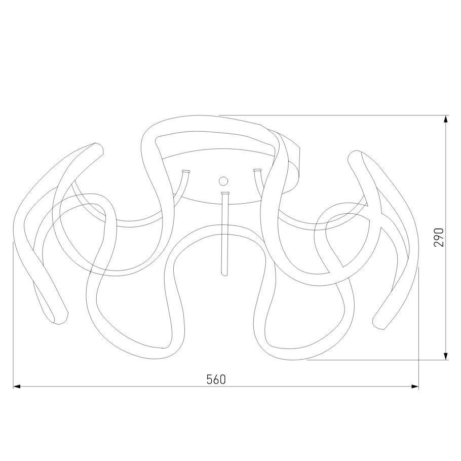 Потолочный светодиодный светильник Eurosvet Alstroemeria 90238/1 белый
