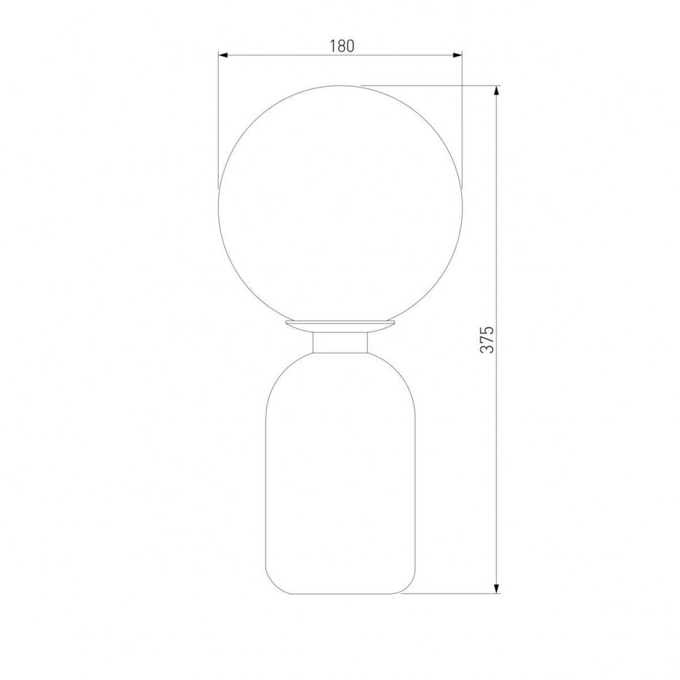 Настольная лампа Eurosvet Оптима Bubble 01197/1 латунь