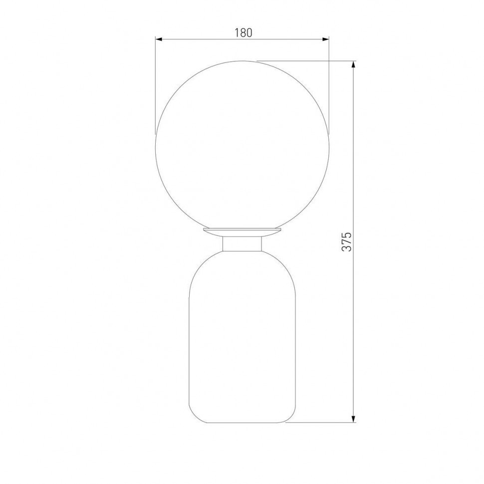 Настольная лампа Eurosvet Оптима Bubble 01197/1 латунь