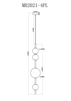 Подвесной светильник Violla MR2021-4PL MyFar