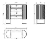 Комод Luchiano с мраморной столешницей Комод Luchiano с мраморной столешницей