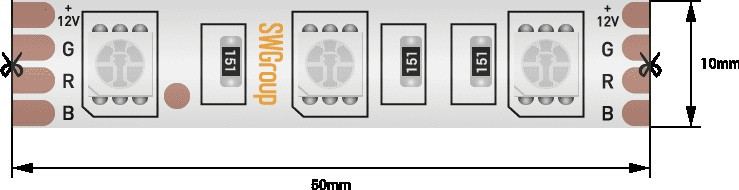 Светодиодная лента SWG560 SWG560-12-14.4-RGB-68-M SWG