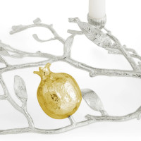 Подсвечник Michael Aram "Pomegranate Silver", 13 см