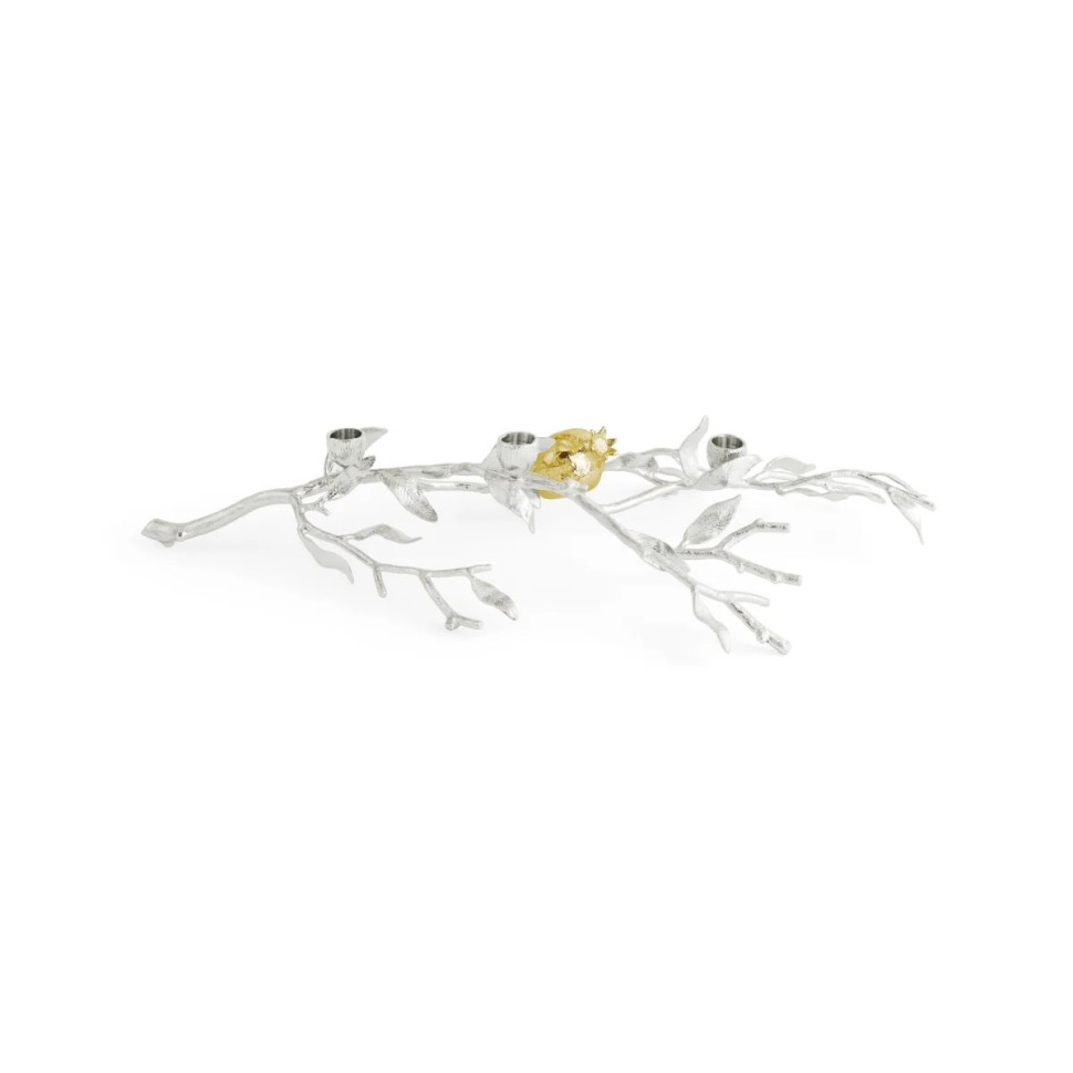 Подсвечник Michael Aram "Pomegranate Silver", 13 см