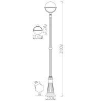 Наземный фонарь Monaco A1497PA-1WG Arte Lamp Наземный фонарь Monaco A1497PA-1WG Arte Lamp