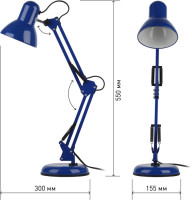 Офисная настольная лампа N-214-E27-40W-BU ЭРА Офисная настольная лампа N-214-E27-40W-BU ЭРА