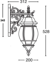 Настенный фонарь уличный AMERICA L 83402L/06 Gb Oasis Light Настенный фонарь уличный AMERICA L 83402L/06 Gb Oasis Light
