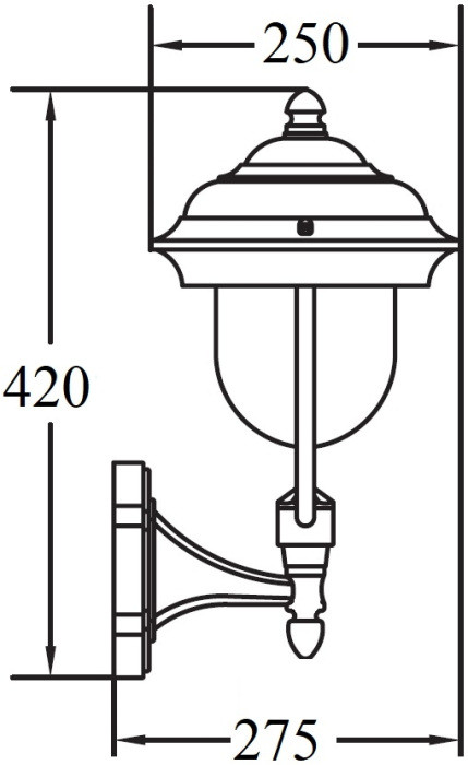 Настенный фонарь уличный MADRID 84301 Bl Oasis Light