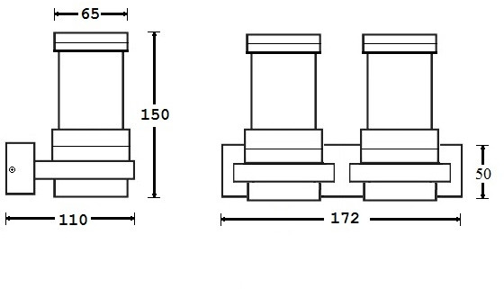 Настенный светильник уличный TUBE LED W78025 S Oasis Light