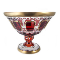 Ваза для фруктов н/н 31см."Антик Рубин"