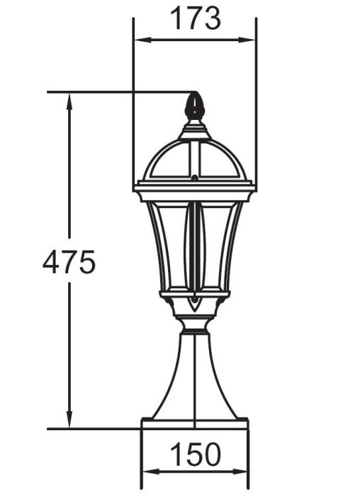 Наземный фонарь  95204S Bl Oasis Light