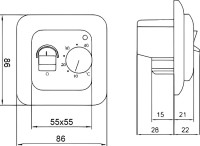 Комплект теплого пола Ewrika MAT EWR 150-0,5 с терморегулятором ТЕП7026 белым, механическим