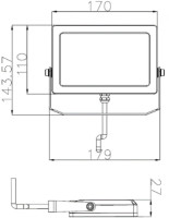 Прожектор уличный Flood 732148 Deko-Light