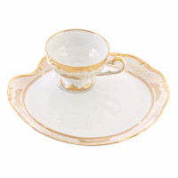 Набор для чая Weimar Porzellan, Эгоист, на 1 персону, 2 предмета "Симфония золотая", 210 мл