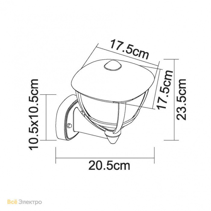 Настенный фонарь уличный Nollo 31991 Globo
