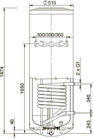 Водонагреватель Stout SWH-1210-000200