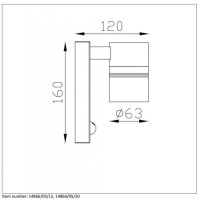 Уличный настенный светодиодный светильник Lucide Arne-Led 14866/05/30