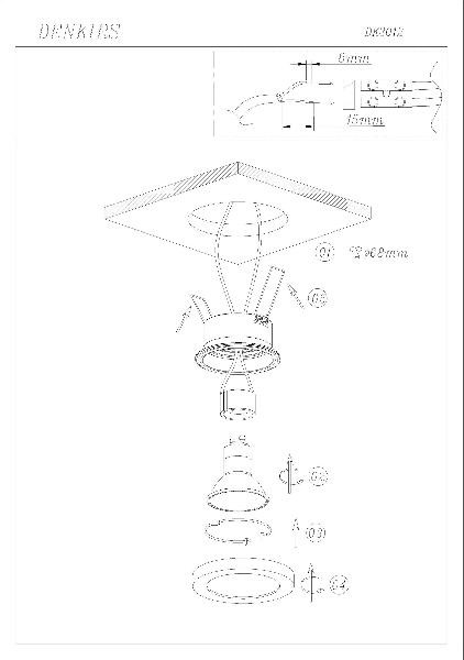 Точечный светильник ENKEL DK3012-WH Denkirs