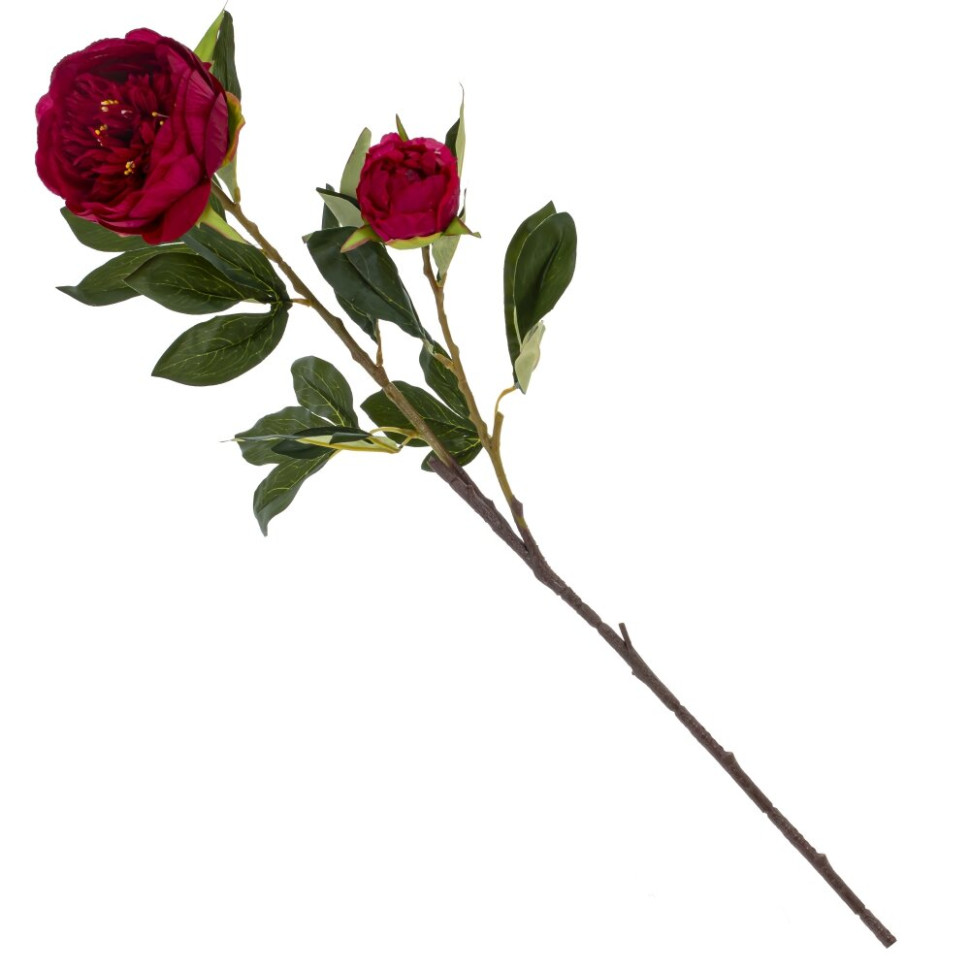 Цветок искусственный "Пион",  L25 W15 H94 см