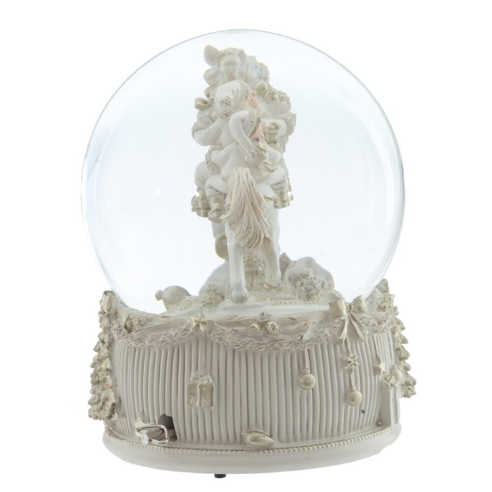 Фигурка декоративная в стекл шаре "Карусель" (ключ,муз), D 15 см, L14 W14 H19 см