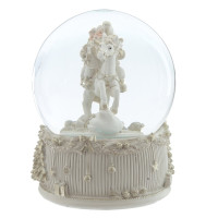 Фигурка декоративная в стекл шаре "Карусель" (ключ,муз), D 15 см, L14 W14 H19 см